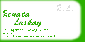 renata laskay business card